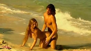 Rita Faltoyano fucked on the beach