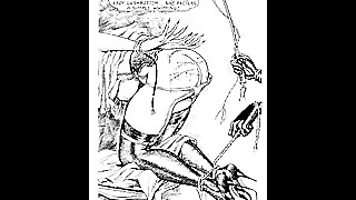 Vintage lesbian whipping bondage comic