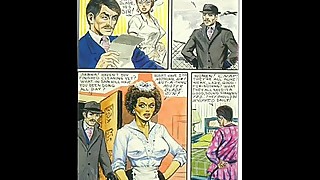 Vintage evil sexual femdom comic