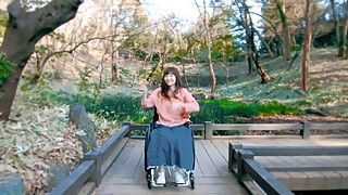 Poor wheelchair girl