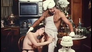 Jeffrey Hurst & Lorraine Alraune hot vintage kitchen sex