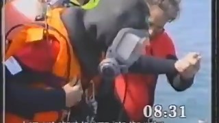 Anneka Rice Diving In Full Face Mask