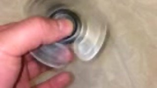 Retro Spinner plays with wet white whore