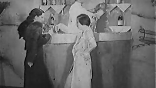 Vintage Porn from the 1930s - Girl-Girl-Guy Threesome